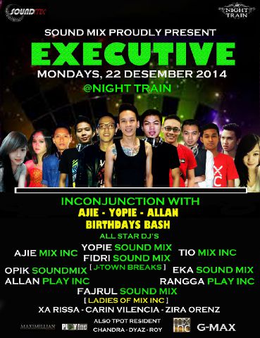 Soundmix_Info's tweet photo. "@yopie_ipoy: Monday 22 December 2014 @NTrain_cafe http://t.co/7RiXCN7hfp"