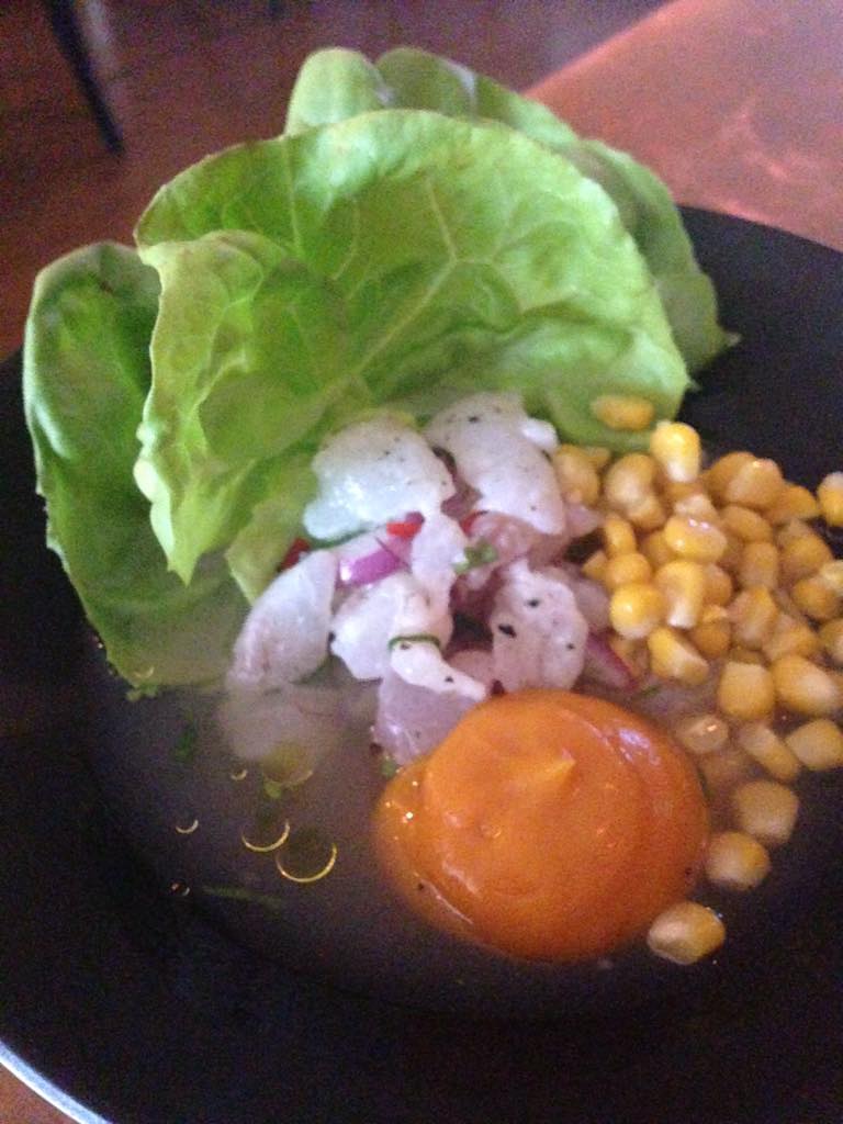 Mattifallon's tweet photo. @PiqueosMelb gotta love this dish. Snapper cebiche. Killing it. Melbourne dining must do. http://t.co/VHobCOd8r6