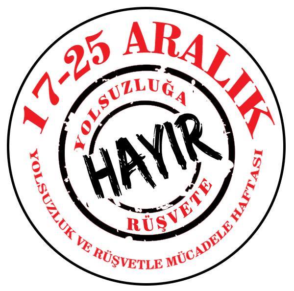 TBMM TV'nin sansürlediği 17-25 Aralık Yolsuzluk ve Rüşvetle Mücadele Haftası Logosu
#TarihinKaraSayfası1725AkpTayfası