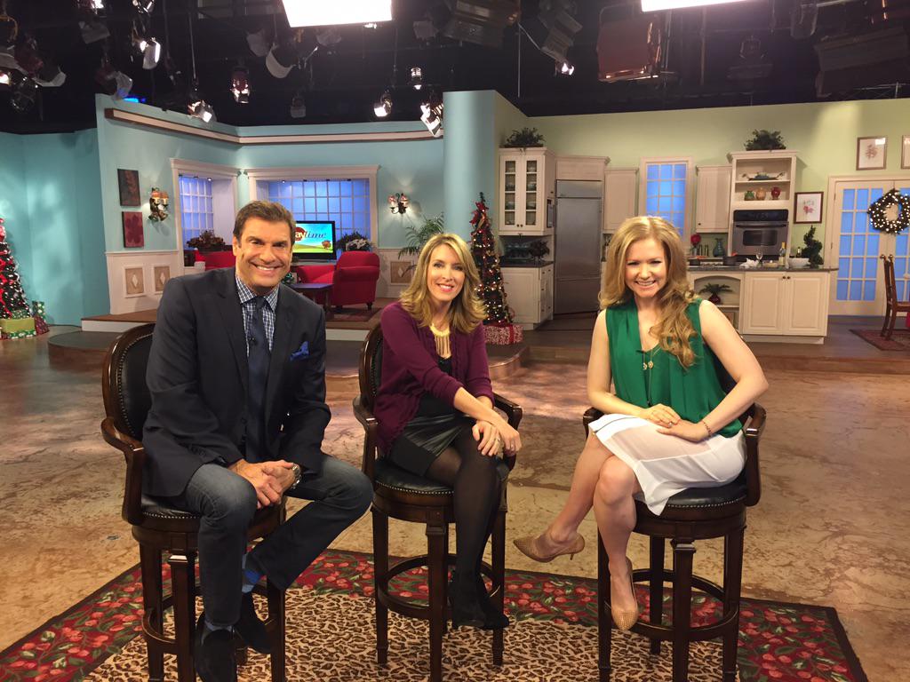 CharleeneC's tweet photo. On air TODAY @DaytimeTVshow talking Christmas socks &amp; holiday film @EvrgrnChristmas @JerryPenacoli @DaytimeShowHost 🎄 http://t.co/wyQsbNxQ5q