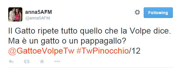 L'autrice del miglior tweet di #TwPinocchio della scorsa settimana è <a href="/anna5AFM/">anna5AFM</a>: brava, vinci un libro <a href="/GiuntiEditore/">Giunti Editore</a>!