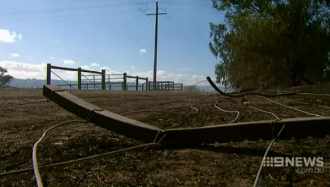 9NewsMelb's tweet photo. Estate of racehorse trainer David Hayes has been destroyed in bushfires. @LexiDaish http://t.co/MJokFKeJo2 #9News http://t.co/xlUjcmb6iu