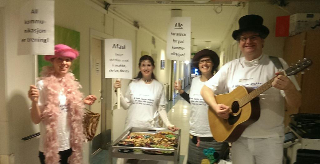 Fagdag om afasi på Sunnaas, og vi går Santafasia-tog! Alle har ansvar for god kommunikasjon!!