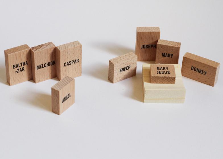 plain wooden baby blocks