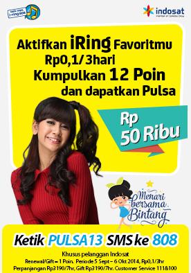 LovableTeam's tweet photo. "@TrioMilova: Yuk aktifin iRing "Menari Bersama Bintang" - @AnisaRahma_Adi ;) http://t.co/8csiH9dNbI"