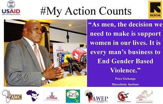 So_Jo1's tweet photo. "It is every man's business to end #GBV Gender Based Violence" Peter Gichanga .@theirc .@USAIDKenya #MyActionCounts http://t.co/bmfreksRtl