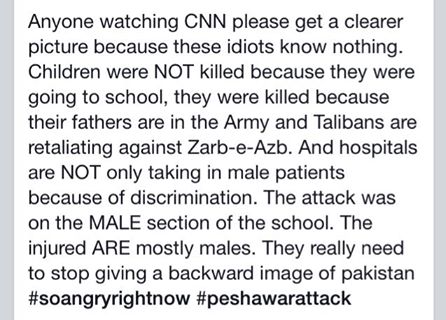 rohaghauri's tweet photo. #PeshawarAttack #Truth
@CNN @cnni @BBCWorld 
#davidcameron http://t.co/zF9GQk2zj7