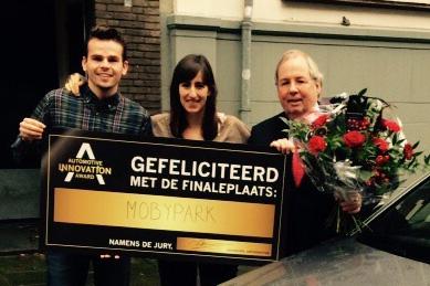 De eerste finalist van de Automotive Innovation Award is bekend. Gefeliciteerd <a href="/MobyParkNL/">Mobypark</a>!