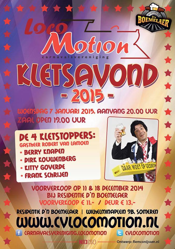 cvlocomotion's tweet photo. Morgenavond start om 19.00u de laatste voorverkoop voor de Kletsavond. Koop je kaartje nu 't nog kan! #kletsavond15 http://t.co/1P6OwJrMaz