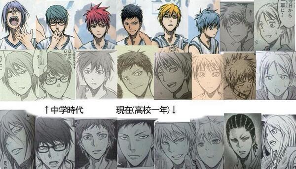 黒バス3期決定を祝おう 中学時代と現在比較してみた みんな成長したね 誰wwww 黒子のバスケ Http T Co Blwths0u5s Twitter