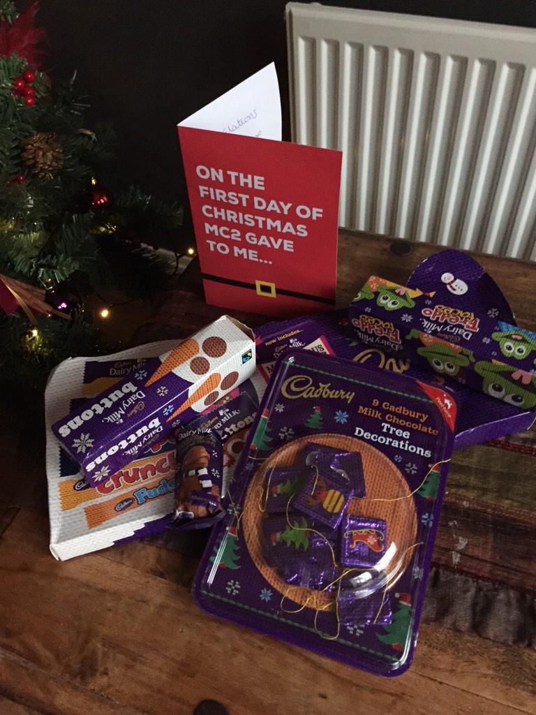 Thanks <a href="/MC2Manchester/">This is MC2</a> for my tasty treats.. Will be gone very soon! #xmas