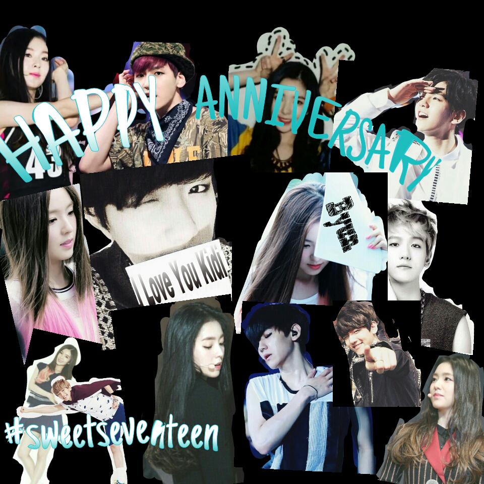 kambaek's tweet photo. Happy anniversary kidi{} #sweetseventeen @kidirene_ http://t.co/vt712x2AbJ