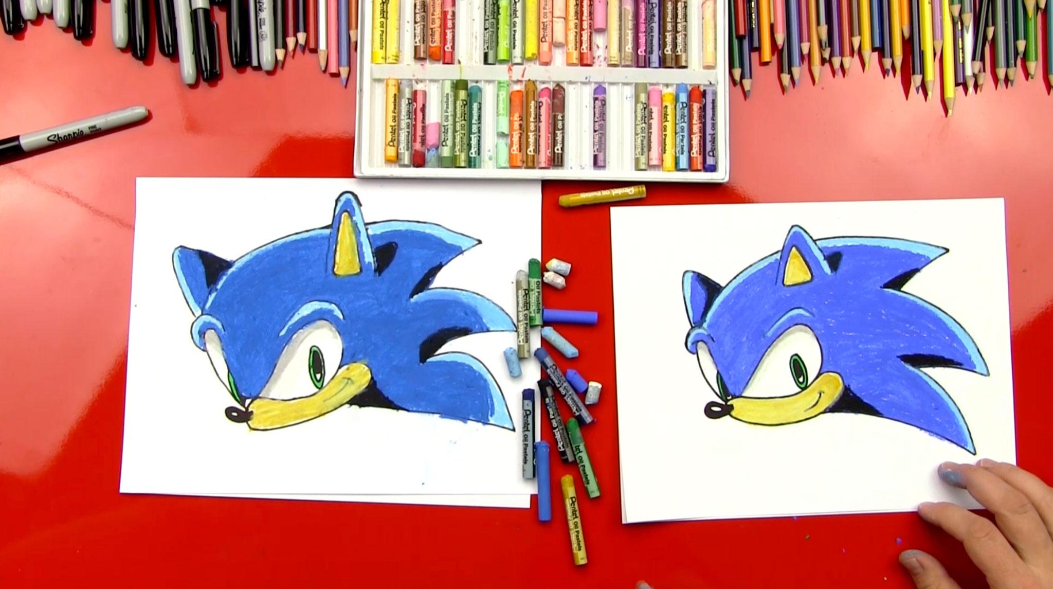 Art For Kids Hub On Twitter How To Draw Sonic The Hedgehog Art For