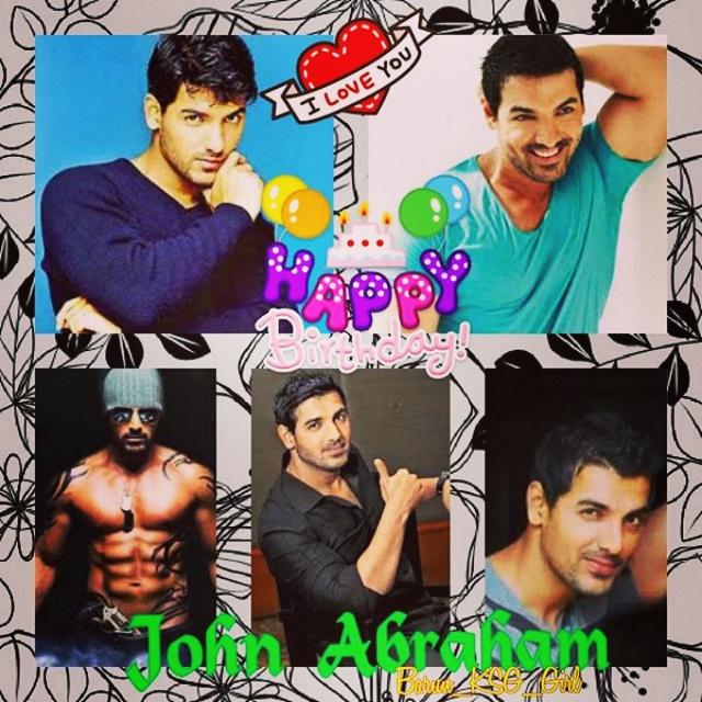 Happy birthday to Bollywood hottest Six Pack Chocolate boy, John Abraham!!   
