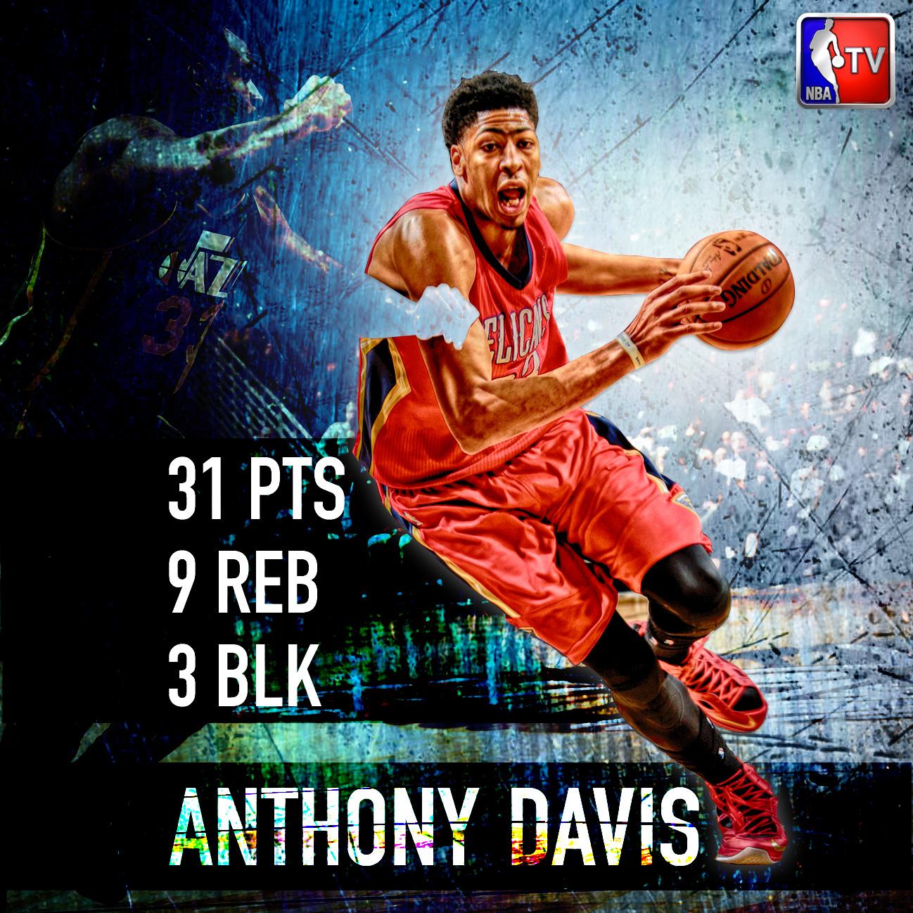 NBA TV on Twitter ".AntDavis23 recorded his seventh 30+ pt game of