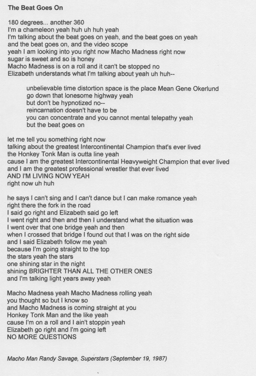 And The Beat Goes On Meaning