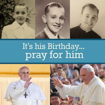 Happy 78th Birthday Pope Francis! We love you and pray for you!  
