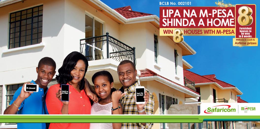 Move money from your bank account to M-PESA to earn points &amp; win a house. #MyMPESAHome j.mp/Shinda-a-Home