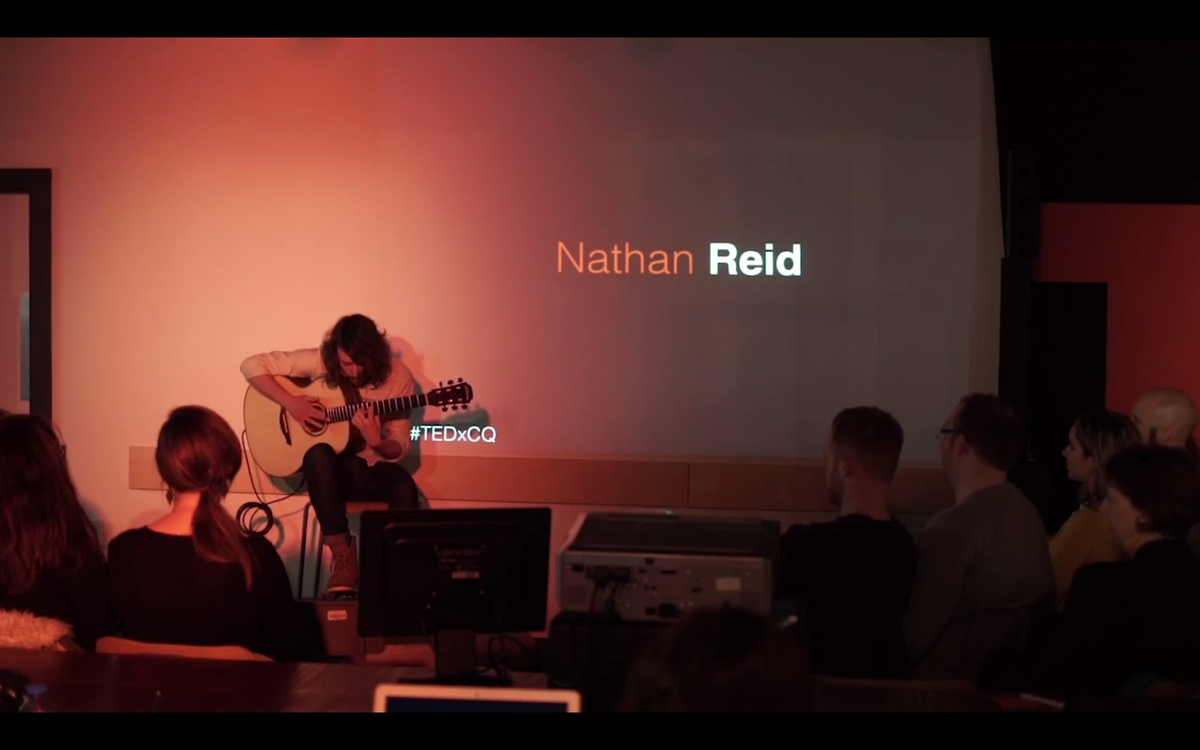 TEDxCathedralQ's tweet photo. And it's live. The incredible @NathanPaulReid  doing what he does best. Enjoy - http://t.co/gnhkmV2VFE http://t.co/VPJjEmUtv7