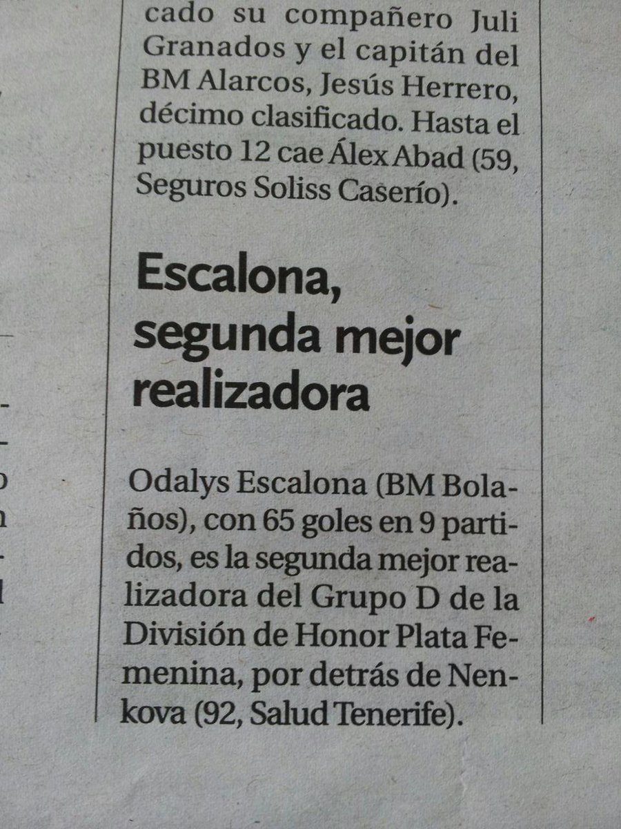 CBMB_Official's tweet photo. Odalys Escalona, jugadora de BM Bolaños Senior DHP, 2a máxima goleadora del grupo D de la categroría via @LaTribunaCR http://t.co/55z8Wlnpdt