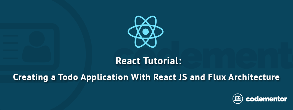 CodementorIO's tweet image. #ReactJS Tutorial: Creating a Simple App Using React and Flux Architecture  #flux #fluxjs - codementor.io/reactjs/tutori…