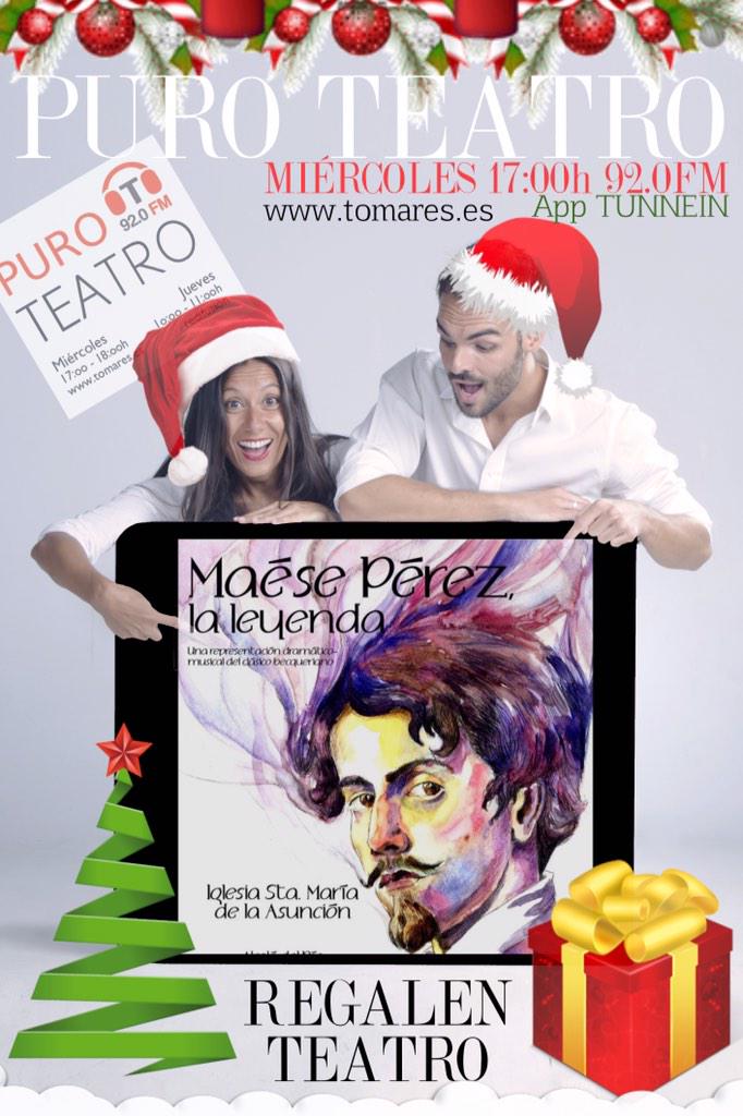 puro_teatro_'s tweet photo. Esta tarde PROGRAMÓN!Con #MaesePérez La Leyenda con @marapivel y el maestro organista Abraham Martínez 17:00h||92.0fm http://t.co/V4AGVysSl3