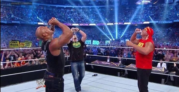  happy birthday from me , Hulk Hogan , The Rock , Stone cold Steve Austin and last but not least Goldust 