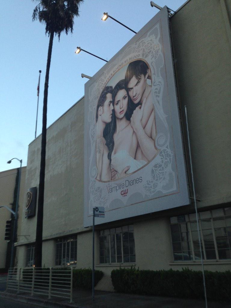 bolderone's tweet photo. In LA for some development work.  Saw this on my way in, my girl loves this show...and Ian Somerhalder... http://t.co/6YnVP98OHK