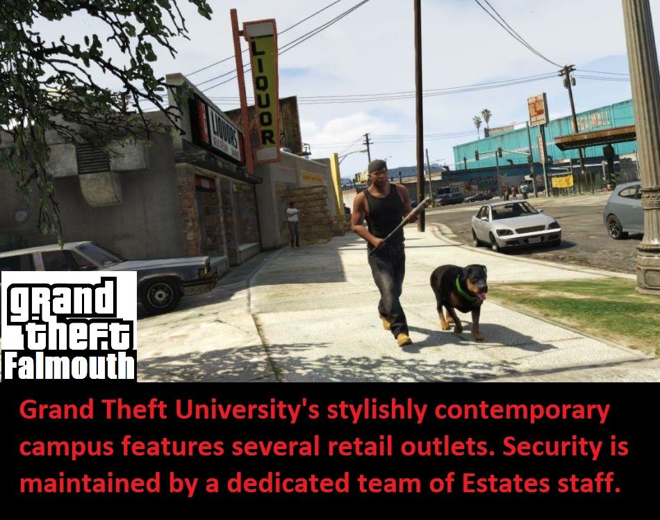 The 'CEO' of <a href="/FalmouthUni/">Falmouth University</a> thinks Grand Theft Auto 5 'world class'. So what would a world class uni look like...?