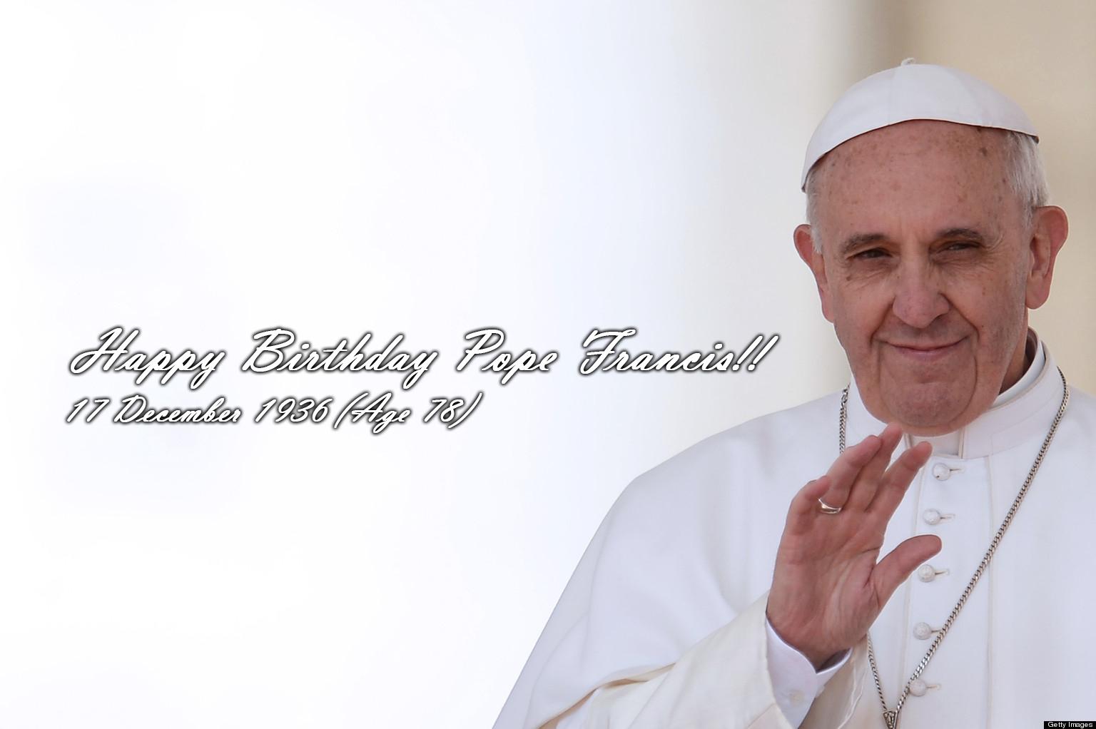 Happy Birthday to Pope Francis!! 