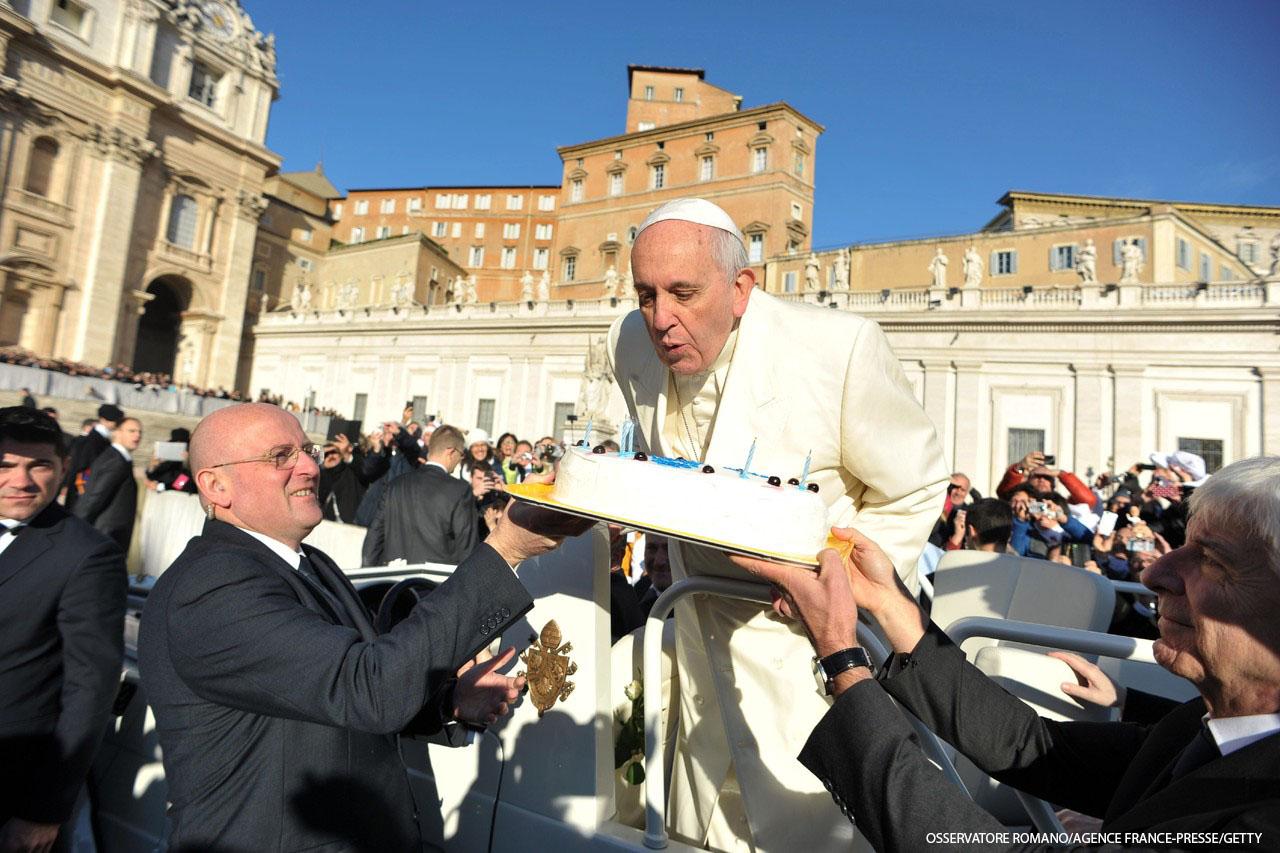   Photos: Pope Francis celebrates his 78th birthday.   tell me this doesnt make you happy