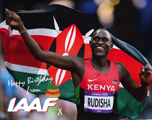 HAPPYBIRTHDAY DAVID RUDISHA " Happy birthday to Olympic champion and World record holder 