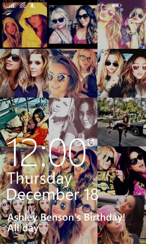 So this was just my lockscreen look like. HAPPY HAPPY BIRTHDAY ASHLEY BENSON . I LOVE YOU SO MUCH. 