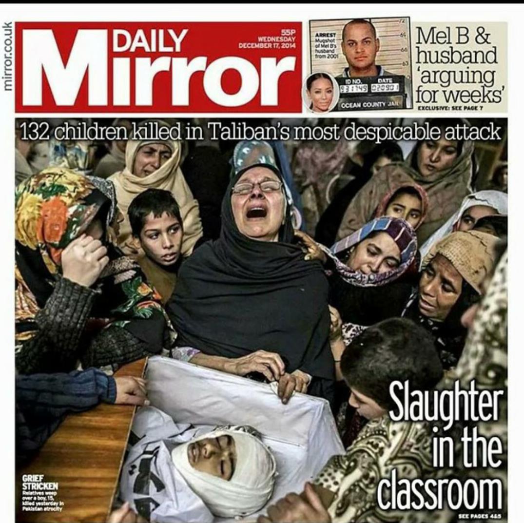 PARVYNK's tweet photo. The killing of innocent children is not acceptable in anyfaith.Rot in hell taliban!My sincerest condolences to famliy http://t.co/O0fS33cLHM