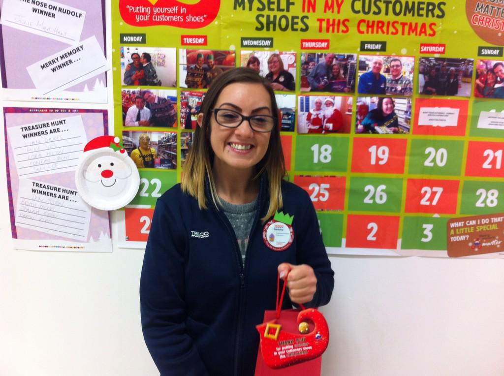 Excellent job well done to gemma stopped a potential shop lifter on self serve!! 👏🎅👏🎅
