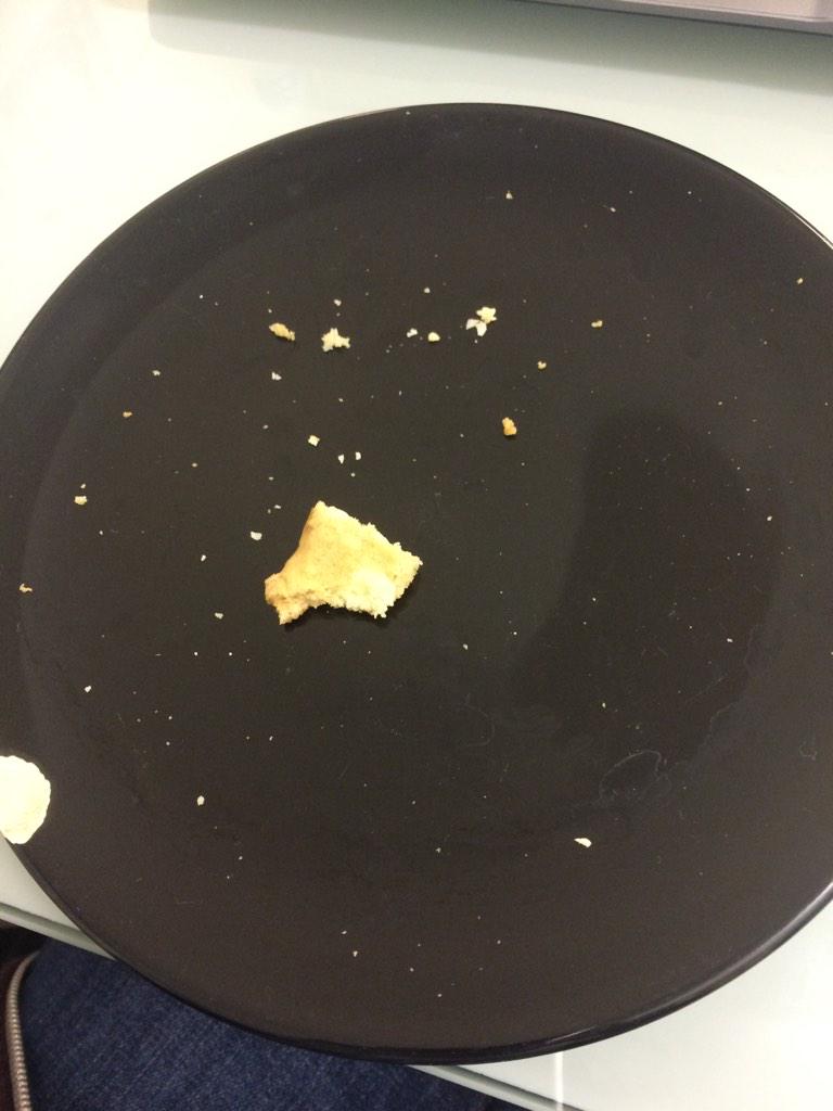 AlexFisher85's tweet image. This is what's left of the cookie that @JFandTW left for me... #WolfedItDown
