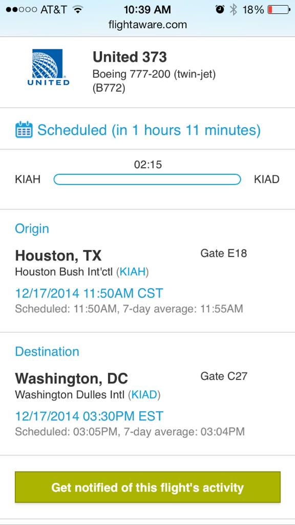 jenna2005's tweet image. Sean's next flight is at 11:50, going up to work till January 24 #trackingflight #EngineerTAMUstudent #gettingPHD