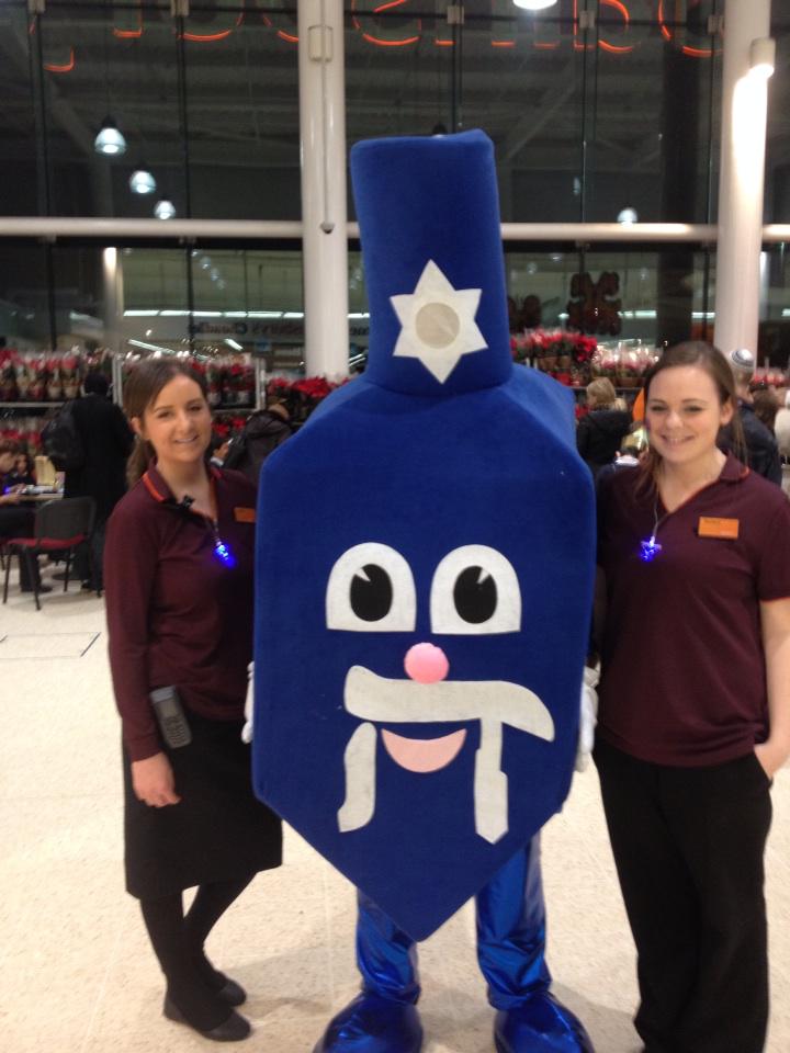 Chanuka celebrations at Sainsbury Cheadle #n07js