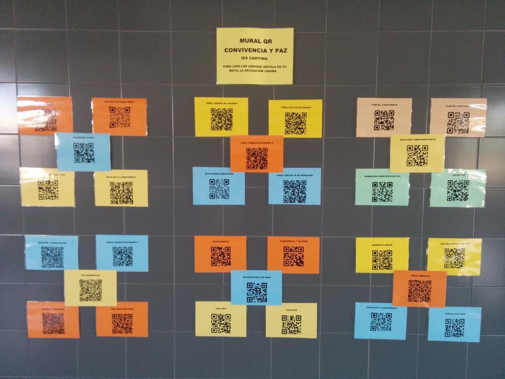 proyectocartama's tweet image. Mural de convivencia y paz en #iescartima para mañana #pblesp #abp #proyectate
