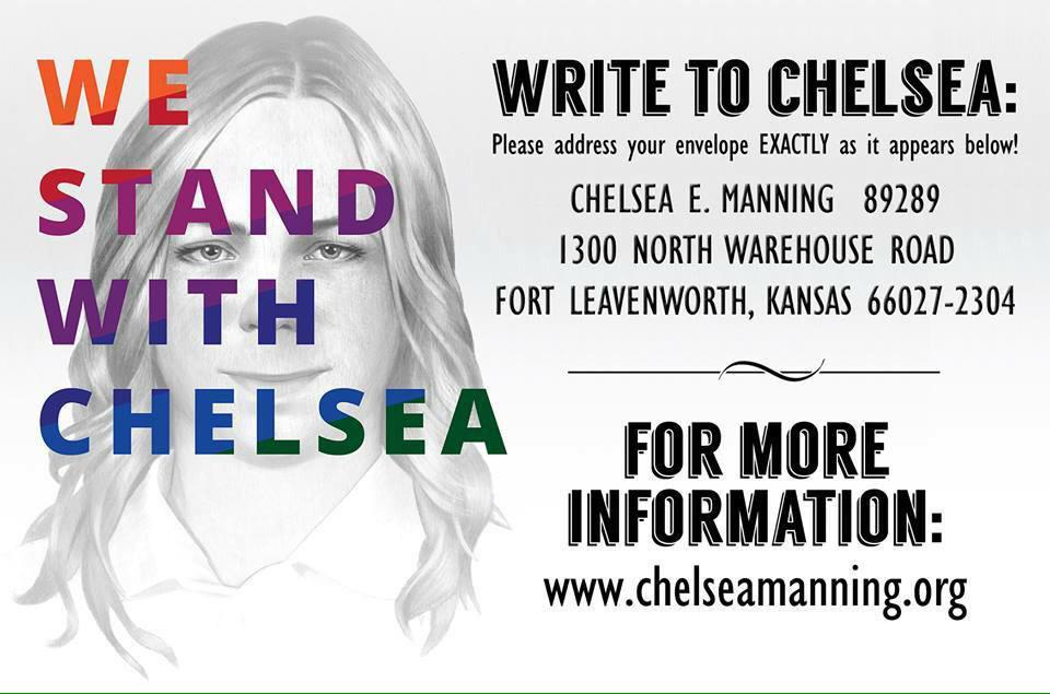 Happy Birthday Chelsea Manning. Love and support.  