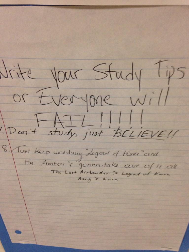 Don't study, just believe. #dravohouse
