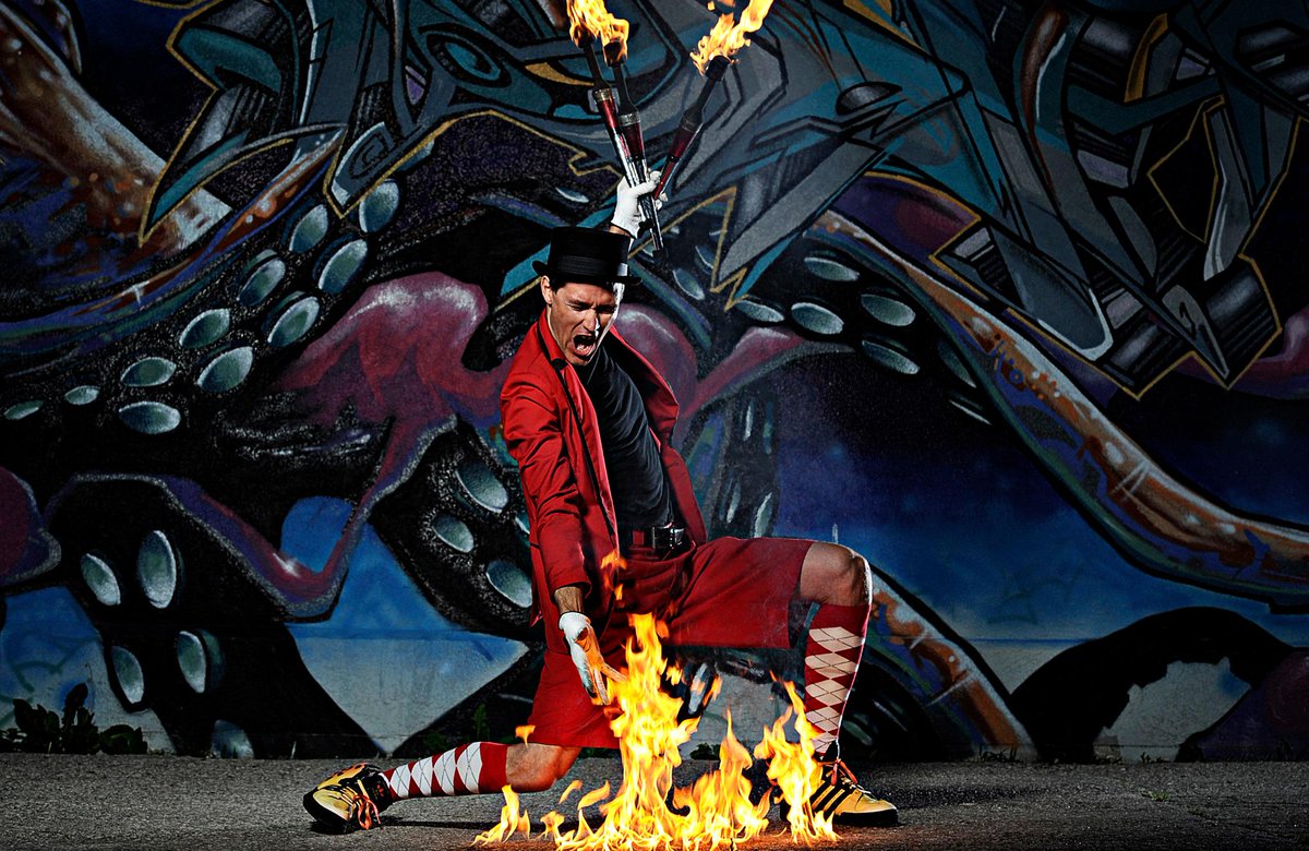 AucklandBuskers's tweet photo. 2015 Line Up - FireGuy mixes fire &amp; skateboard tricks and is ready to make a total “ASH” of himself! @fireguyshow http://t.co/nVSXiuUmMt