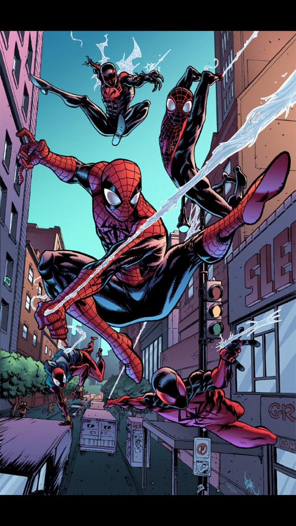 BoldWebHead's tweet image. Spider-Men