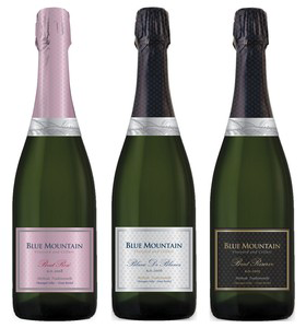 Celebrate the holidays Canadian style with Blue Mountain Brut Reserve, Blanc de Blanc &amp; Rosé. #sparkling