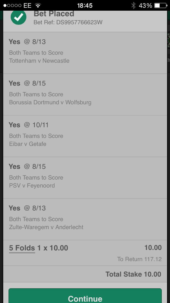 winningacca's tweet photo. Tonight's 5 fold BTTS. http://t.co/Cgrw7lX88n