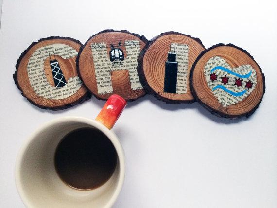 My hottest item this #HolidaySeason - only 3 sets of #Chicago coasters left! #ChicagoGift etsy.me/1ApNzxZ