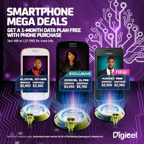 DIGICELJamaica's tweet photo. Get up to 50% OFF the #DL700 + get a 1-month data plan free with any smartphone purchase. http://t.co/4OjZ6shv0w