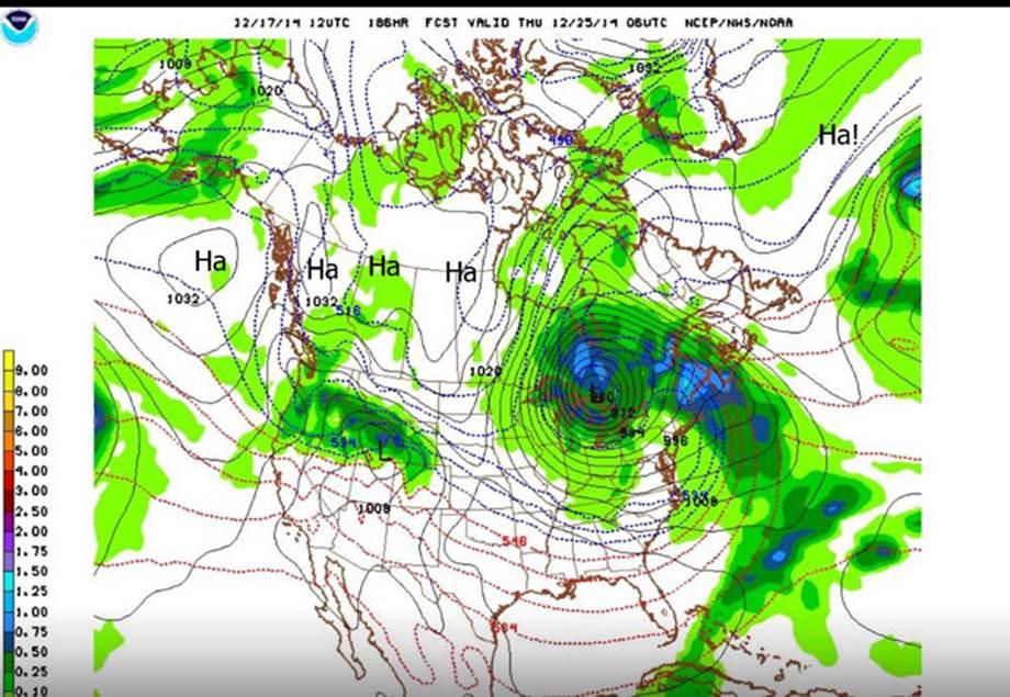 weathernetwork's tweet photo. .@ScottWx_TWN made some *slight* edits to @50ShadesofVan's map of the so-called #SantaBomb ... #HonestWeatherMaps http://t.co/cM6k6euF9N