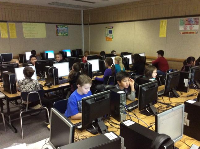 jamesballif's tweet image. Miss Rusks 3rd graders creating graphs in Excel! #edtechcontest