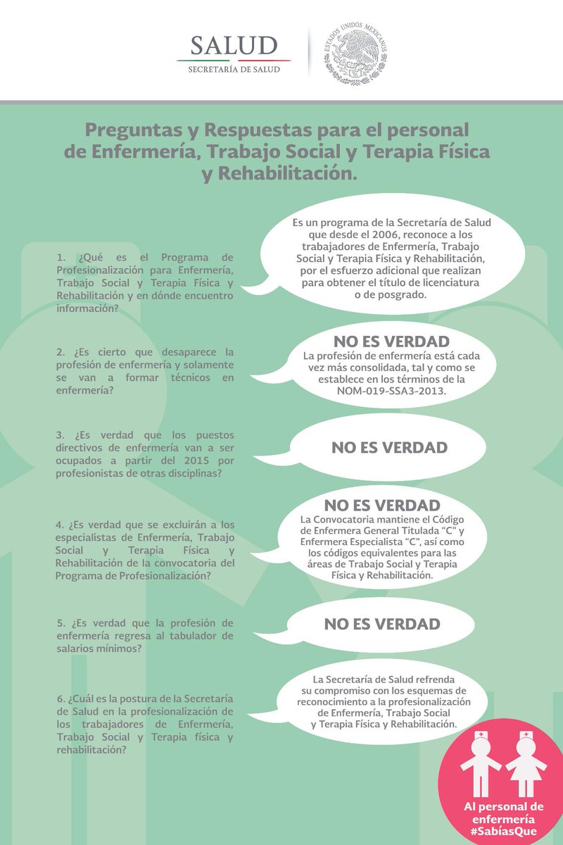 La nom019ssa32013 para la práctica de enfermería en el